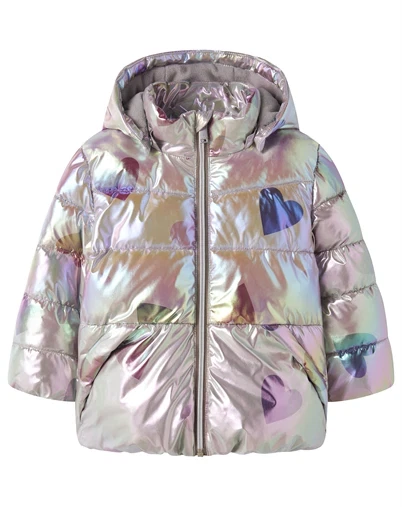 Name It - NMFMolina Puffer Jakke Shiny - Fungi